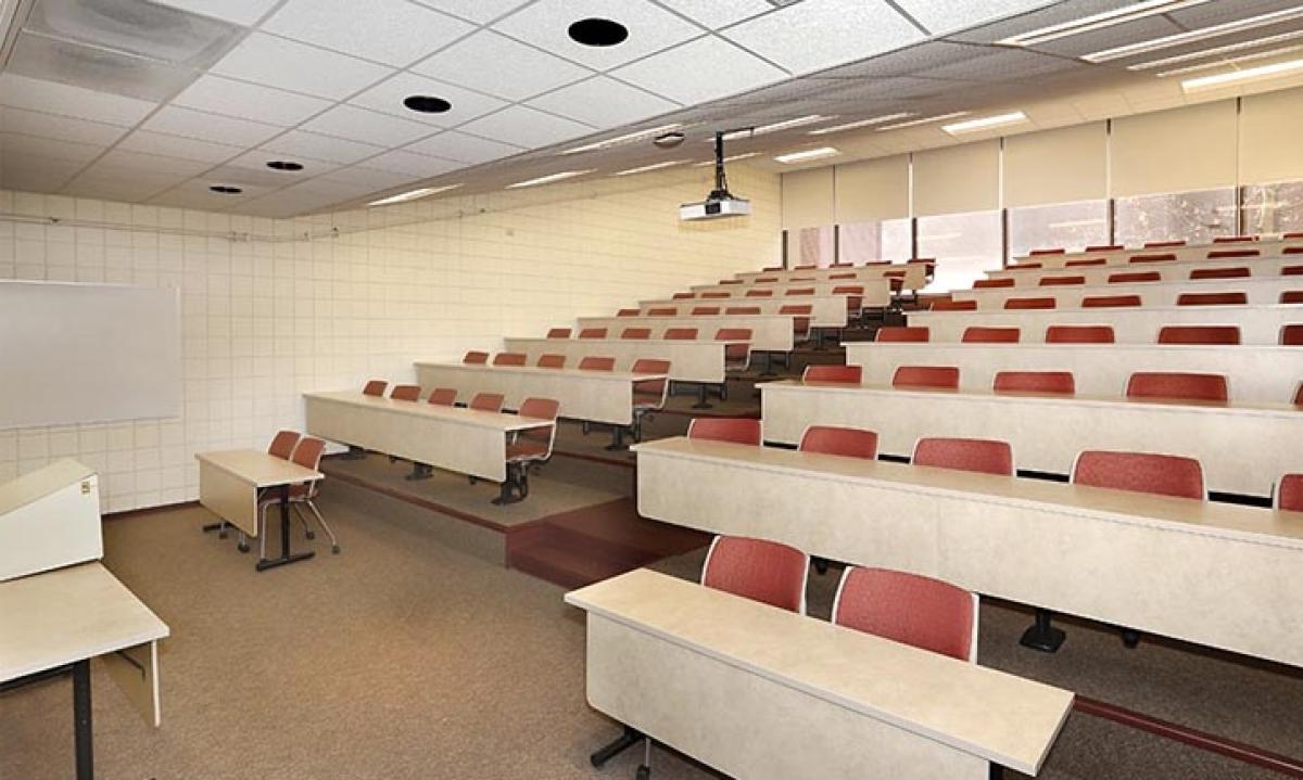 image of classroom in Sturm Hall